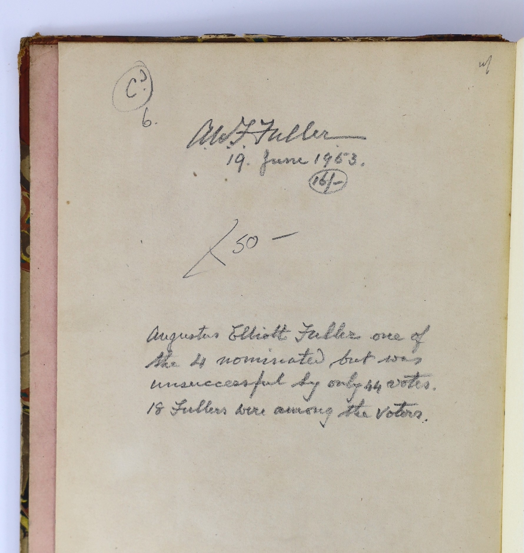 SUSSEX: (Poll Book) - East Sussex Election. List of the Registered Electors ... on the 4th and 5th days of August, 1837; for the Election of Knights of the Shire ...; contemp. half calf and marbled board. Lewes: printed